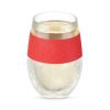 Wine FREEZEâ„¢ Cup in Red Glitter Single by HOST