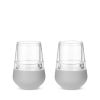 Glass FREEZEâ„¢ Wine Glass (set of two) in Gray by HOSTÂ®