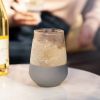 Glass FREEZEâ„¢ Wine Glass (set of two) in Gray by HOSTÂ®