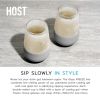 Glass FREEZEâ„¢ Wine Glass (set of two) in Gray by HOSTÂ®