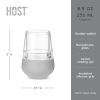 Glass FREEZEâ„¢ Wine Glass (set of two) in Gray by HOSTÂ®