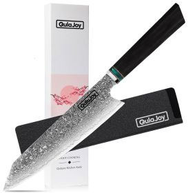 Qulajoy Classic 9 Inch Japanese Gyuto Chef Knife - Handcrafted VG-10 Steel Core