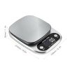 Digital Kitchen Food Diet Scale, Multifunction Weight Balance 22lbs 1g Kitchen Scale Stainless Steel Weighing Scale
