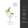 Angled Crystal Gin & Tonic Glasses (Set of 4) by Viski