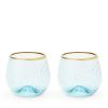 Aqua Bubble Stemless Wine Glass Set by TwineÂ®