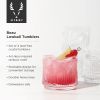 Deco Beau Crystal Lowball Tumblers ViskiÂ®