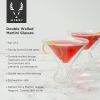 Double Walled Martini Glasses by ViskiÂ®