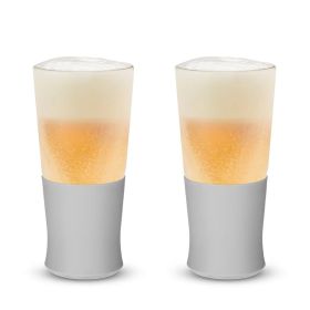 Glass FREEZEâ„¢ Beer Glass in Gray (set of two) by HOSTÂ®