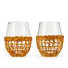 Island Stemless Wine Glass Set by Twine LivingÂ®
