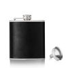 Monte Carlo 6 oz Faux Leather Flask