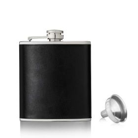 Monte Carlo 6 oz Faux Leather Flask