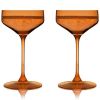 Reserve Nouveau Crystal Coupes in Amber ViskiÂ®