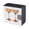 Reserve Nouveau Crystal Coupes in Amber ViskiÂ®