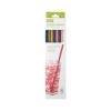 Silicone Straws, Set of 6 with Cleaning Brush by Savoy