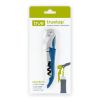 Truetapâ„¢: Double-Hinged Waiter's Corkscrew in Metallic Blue