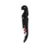 Truetapâ„¢: Double-Hinged Corkscrew in Matte Black with Red Wo