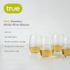 Vino Stemless White Wine Glass by True set of 4