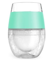 Wine FREEZEâ„¢ Cooling Cups in Mint (set of 2) and lids by HOS