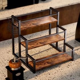 3 layers 12 bottle storage rack for storing syrup, wine, sprits, condiments and more