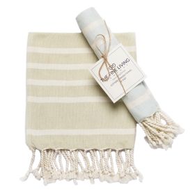 Turkish Hand Towels Set of 2 100% Cotton