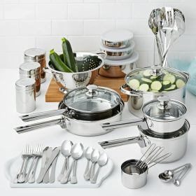 Stainless Steel Cookware and Kitchen Combo Set Culinary Arsenal
