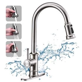 Kitchen Faucet- 3 Modes Pull Down Sprayer Kitchen Sink Faucet