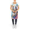 Siberian Husky Hippie Dawg Apron Cooking Kitchen Server Baking Crafts Gardening for Adult Women Men