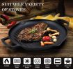 Cast Iron Grill Pan 12.6 inch Pre-Seasoned