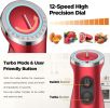 KOIOS 5-in-1 Hand Immersion Blender, 1000W 12 Speed Handheld Blender