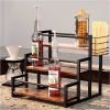 3 layers 12 bottle storage rack for storing syrup, wine, sprits, condiments and more