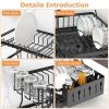 Dish Drying Rack with Drainboard Detachable 2-Tier Dish Rack Drainer