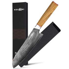 Kegani Kiritsuke Knife - 8 Inch Professional Japanese Chef's Knife, 67 Layers AUS-10 Damascus Steel Kitchen Ultra-Sharp Knife