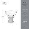 Glass FREEZEâ„¢ Martini Glass (set of two) in Gray by HOSTÂ®