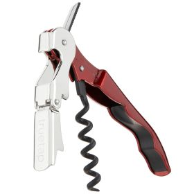 Truetapâ„¢: Double-Hinged Waiter's Corkscrew in Metallic Red