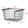 Oceanstar Stackable Metal Wire Storage Basket Set
