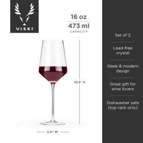 Raye Crystal Angled Bordeaux Glasses ViskiÂ®