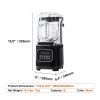 Professional Blender with Shield, Countertop Blenders, 68 oz