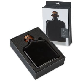 Irving Nautilus Ceramic Flask in Black ViskiÂ®