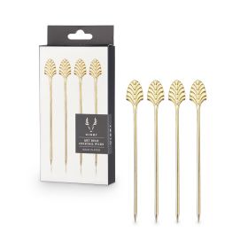 Gold Art Deco Cocktail Picks by ViskiÂ®