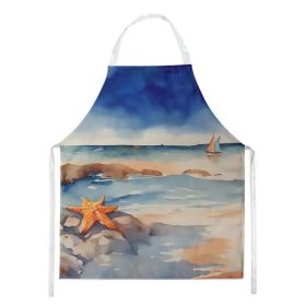 Starfish Apron Cooking Kitchen Server Baking Crafts Gardening for Adult Women Men