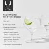 Angled Crystal Gin & Tonic Glasses (Set of 4) by Viski